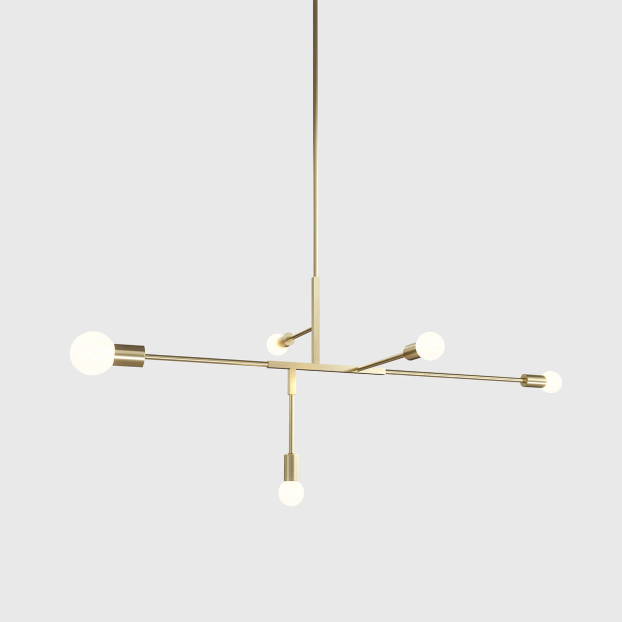 Cliff 01 Suspension Lamp, Brass