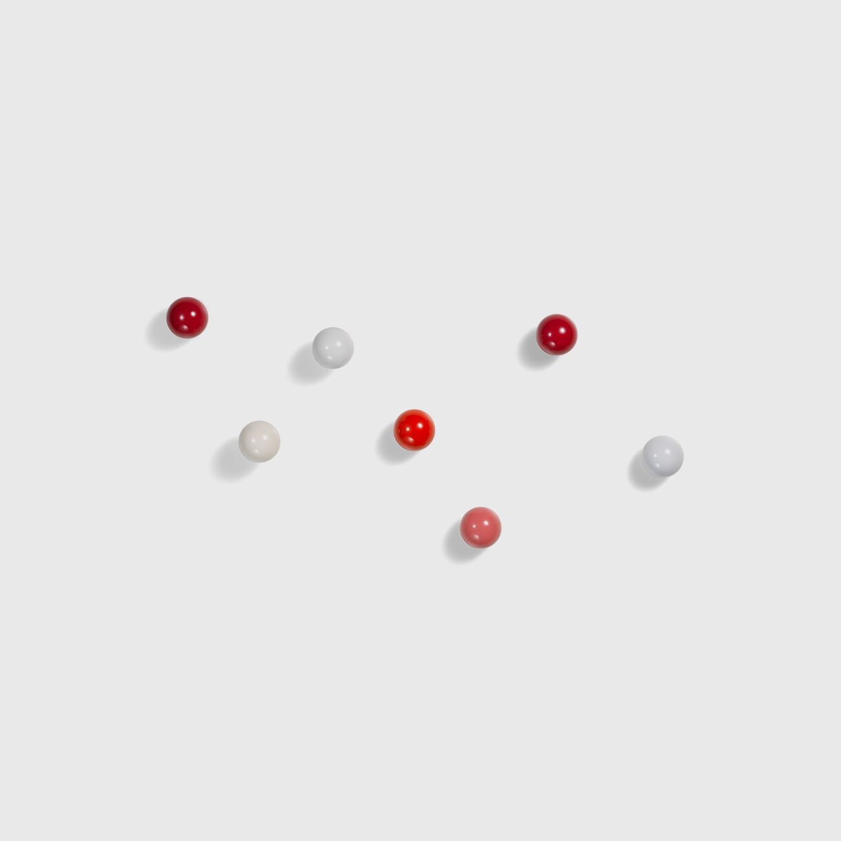 Coat Dots, Red & White, Group