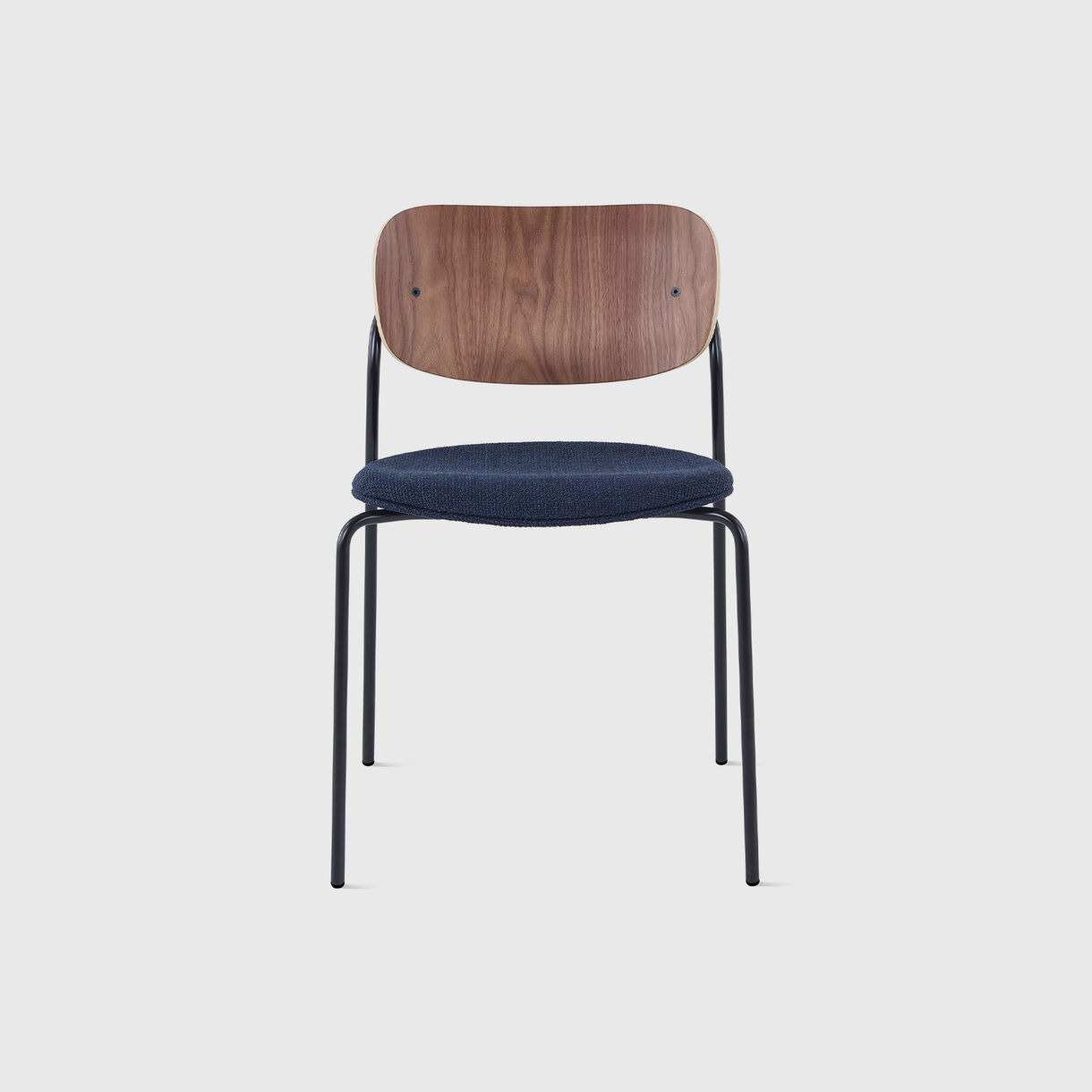Portrait Chair, Walnut & Capri - Ink & Black