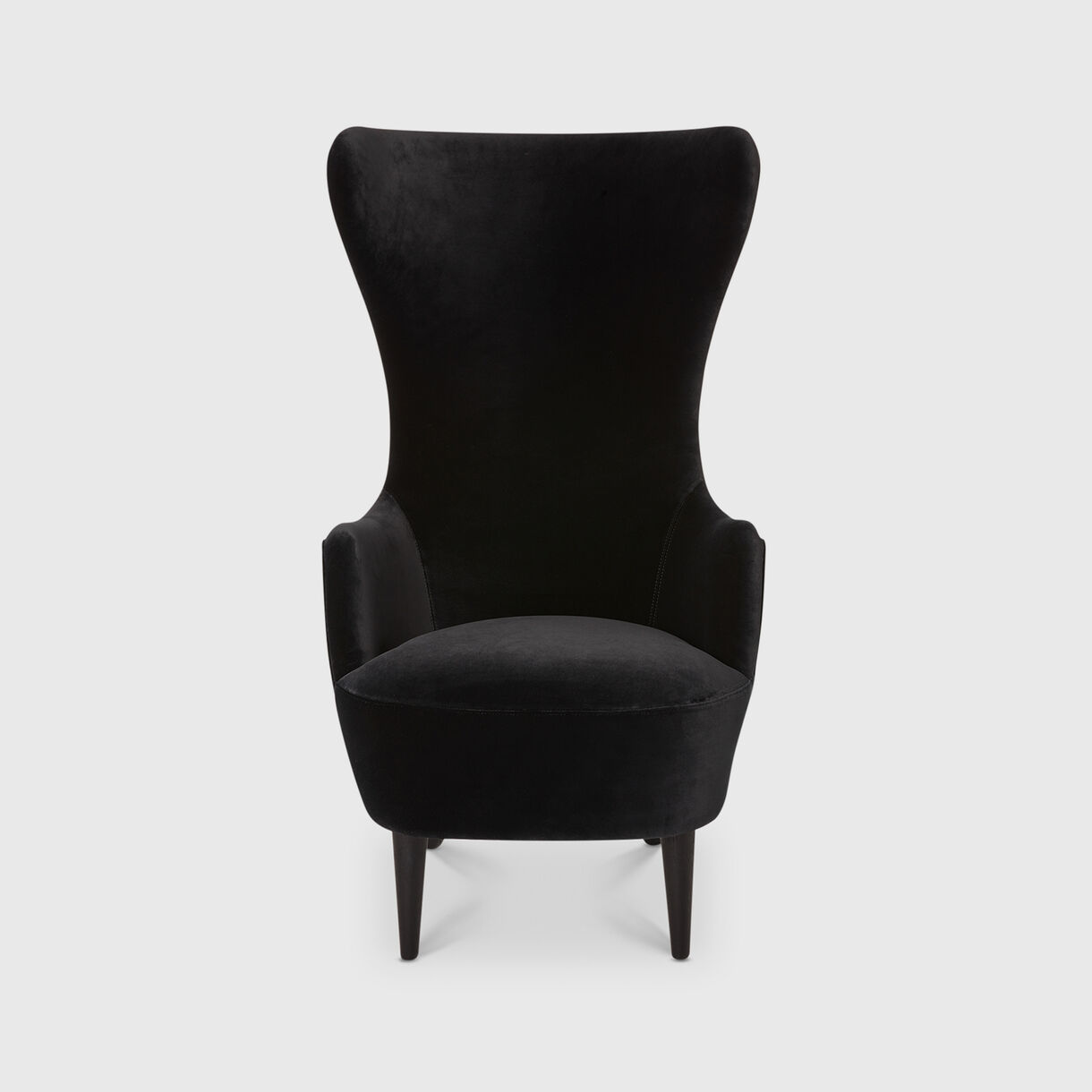 Wingback Chair, Gentle 2 - Black (0193)