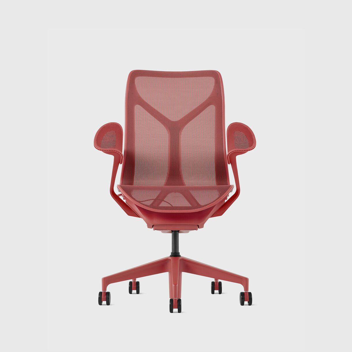 Cosm Chair, Canyon - Mid Back - Leaf Arms