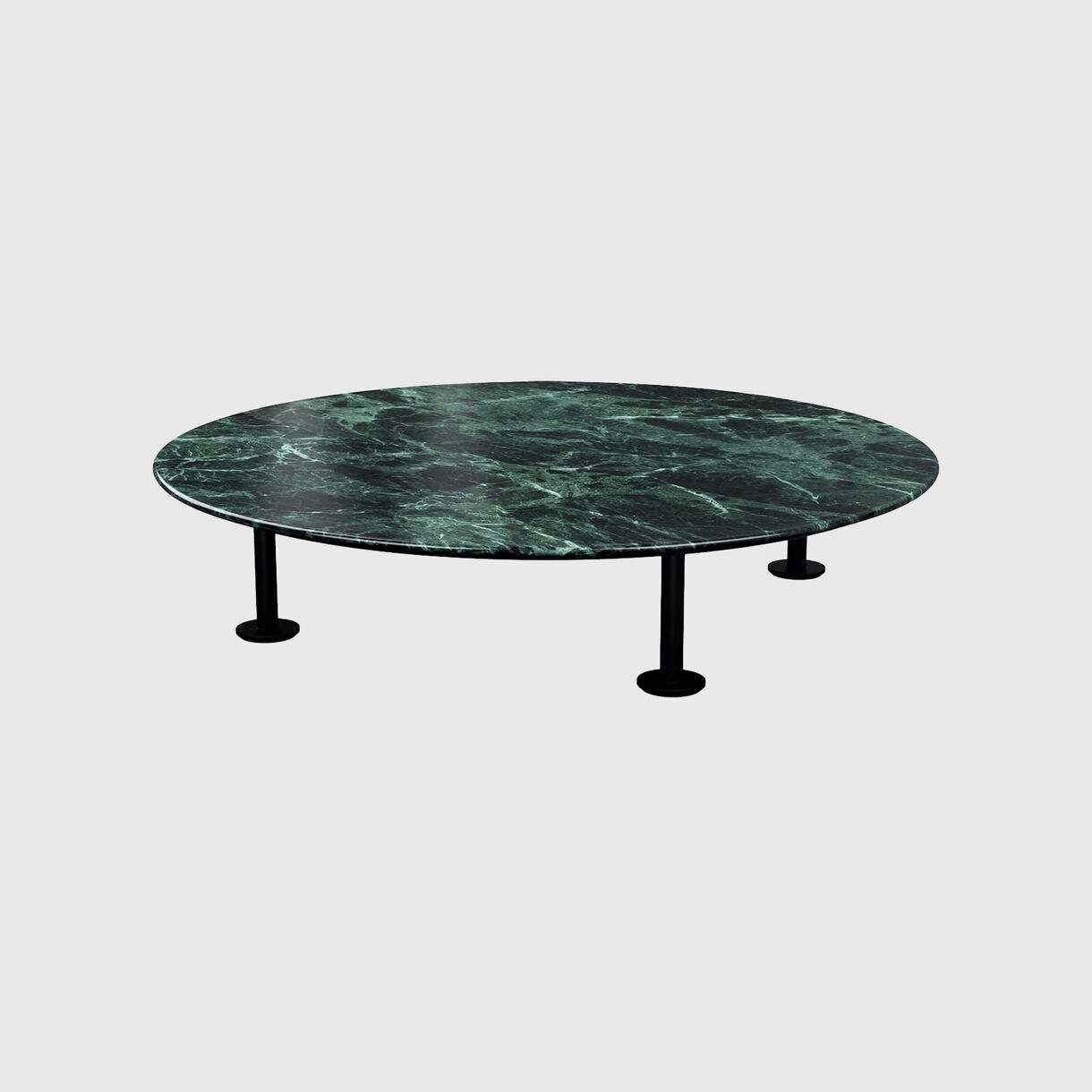 Grasshopper Coffee Table, Polished Verde, Black