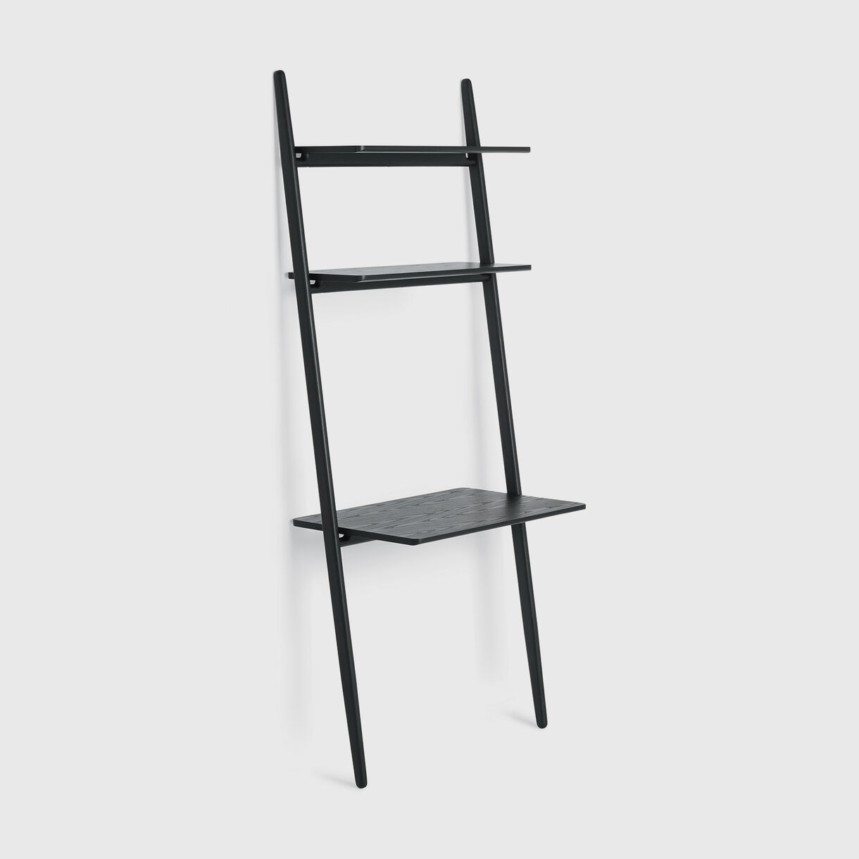 Folk Ladder Desk, Ebonised Ash