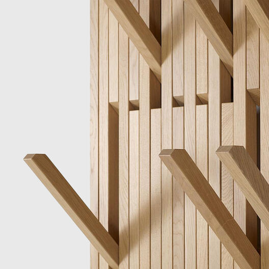 Piano Coat Rack, Large, Oak