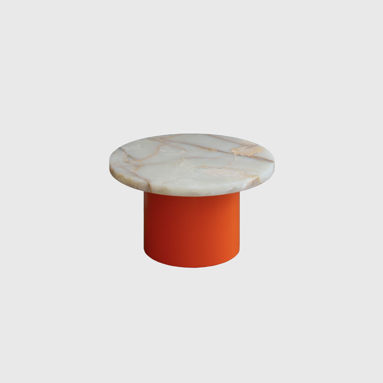 Hiroki Side Table, Verde and Orange