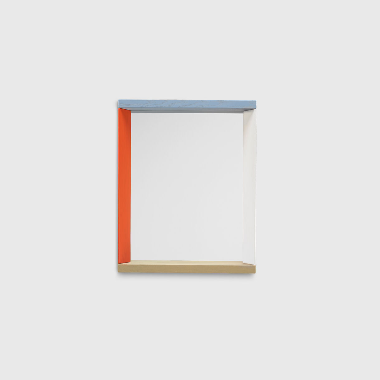 Colour Frame Mirror, Small, Blue/Orange