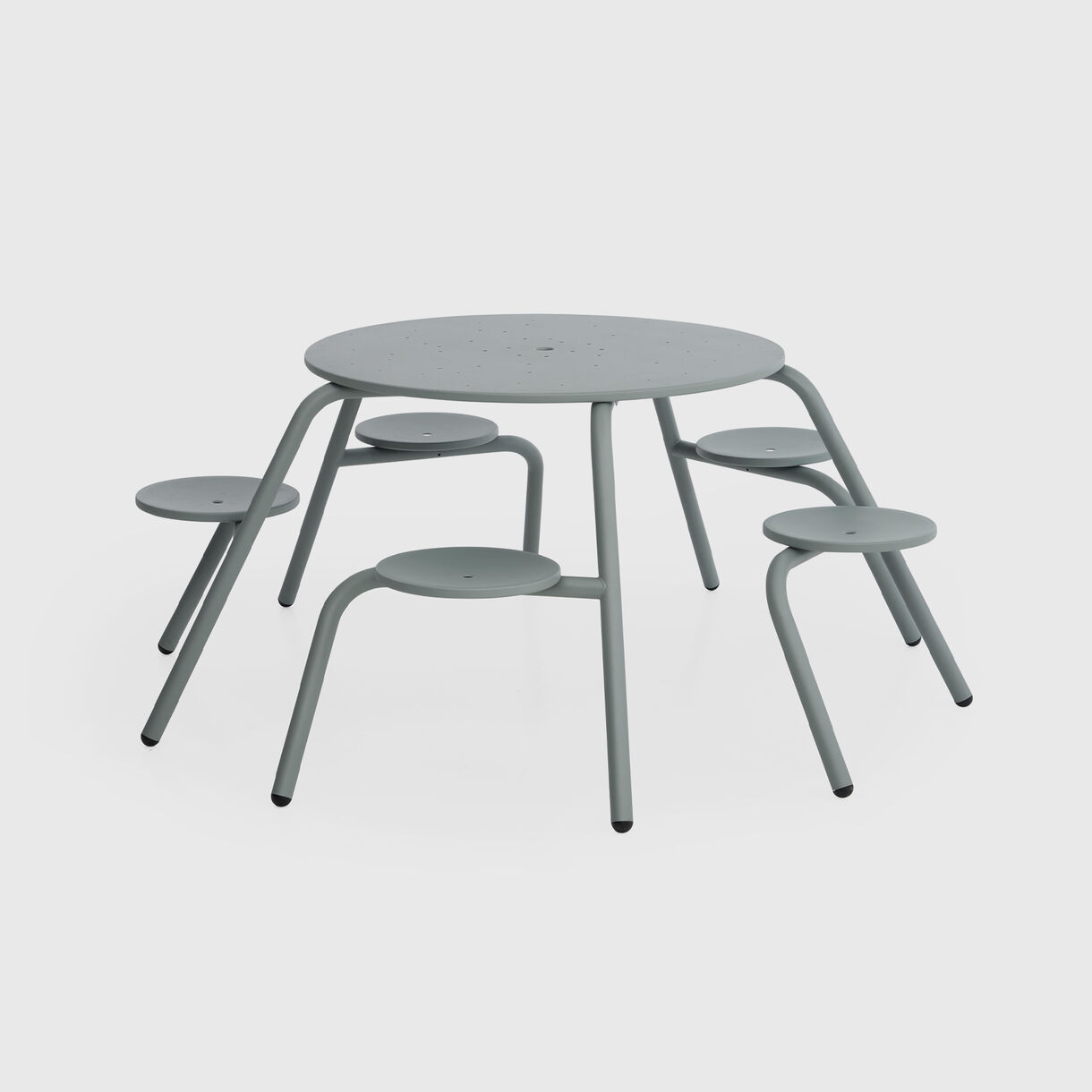 Virus Picnic Table, 5 Seater, Verdigris