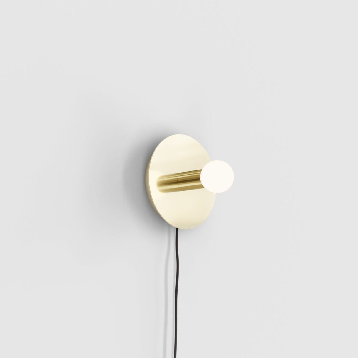 Dot 03 Wall Lamp, Softwire, Brass