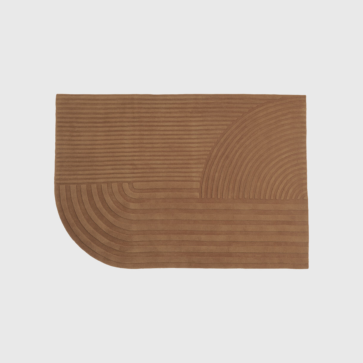 Relevo Rug, 1700 x 2400mm, Burnt Orange