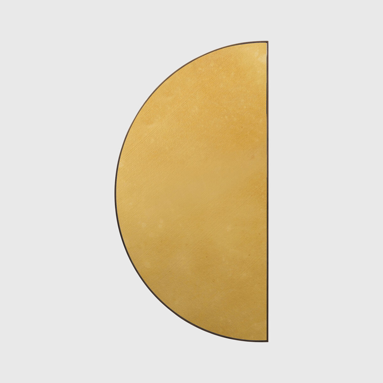 Half Circle Mirror, Antique Gold