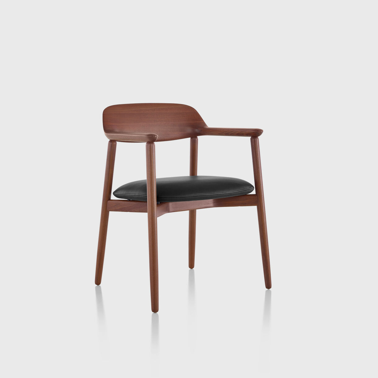 Crosshatch Side Chair, Walnut