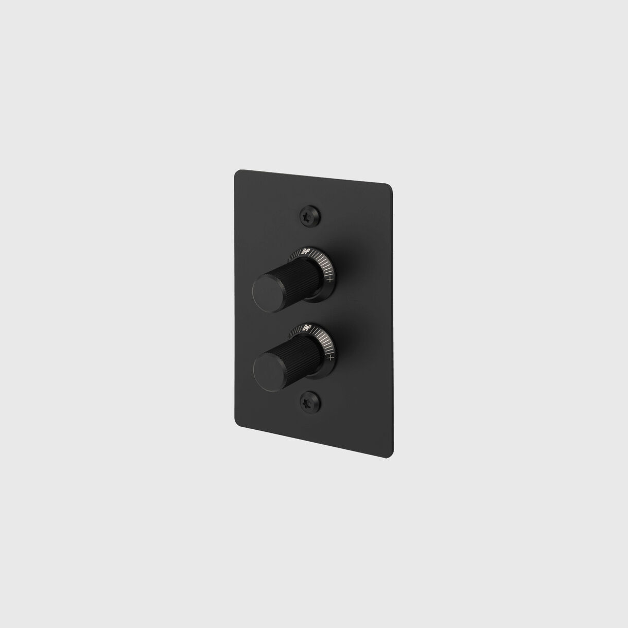 2G Dimmer Switch, Linear, Vertical, Black