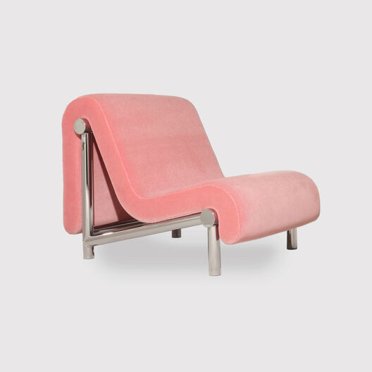 Melt Lounge Chair, Chrome