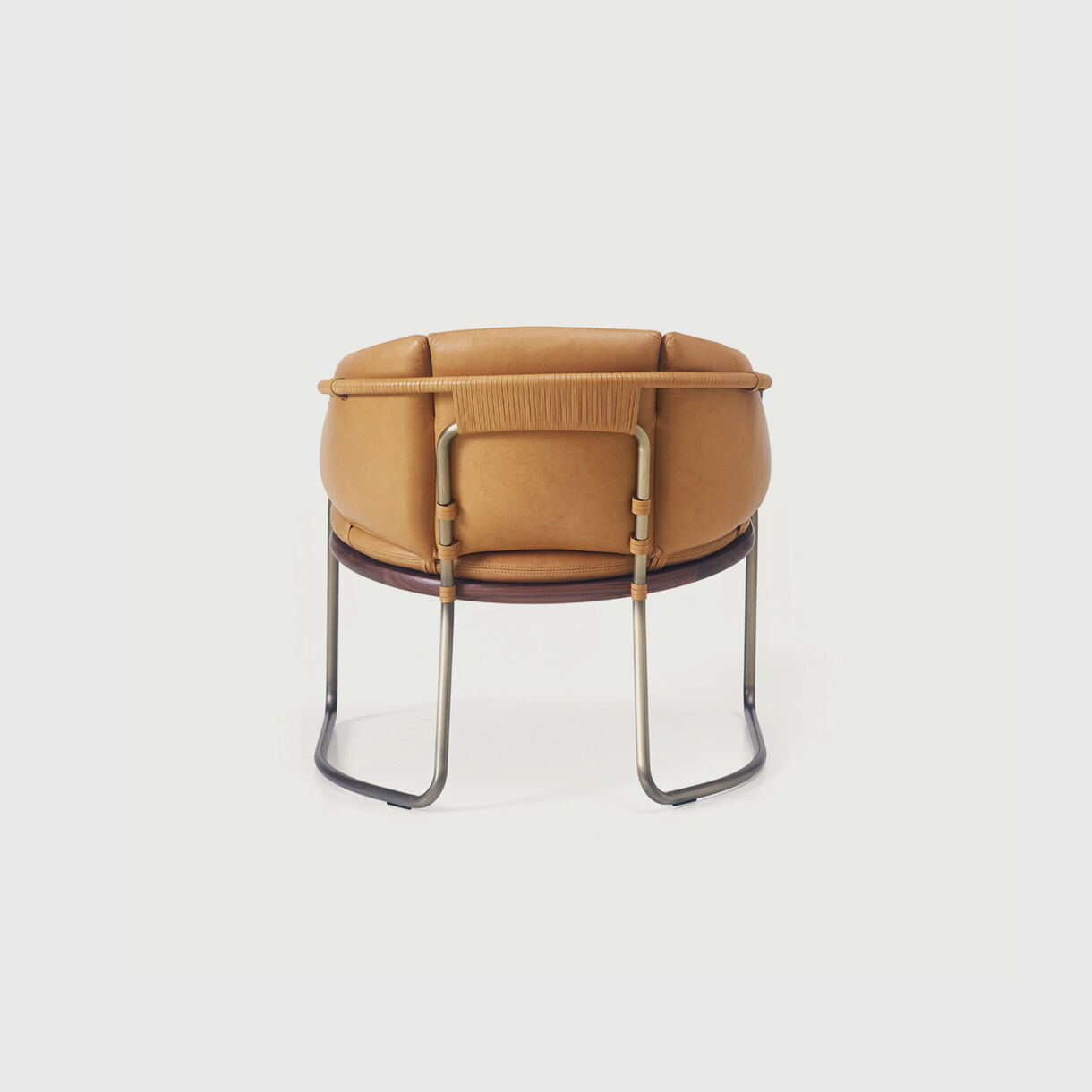 Geometric Armchair in Leather