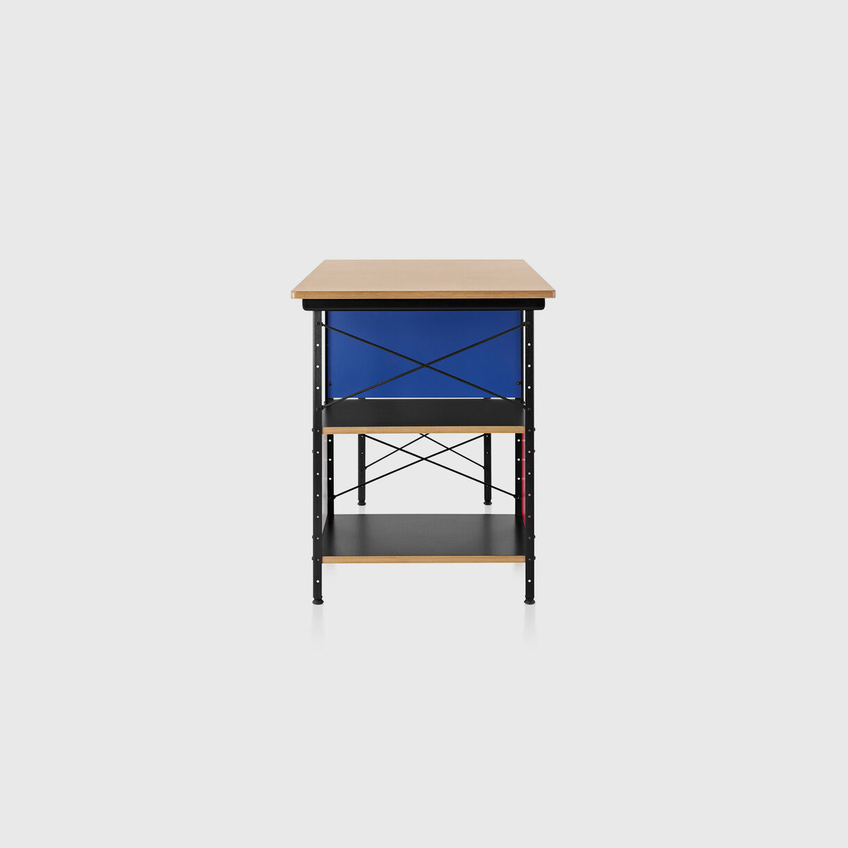 Eames Desk Unit, Open Storage, Black, Multi