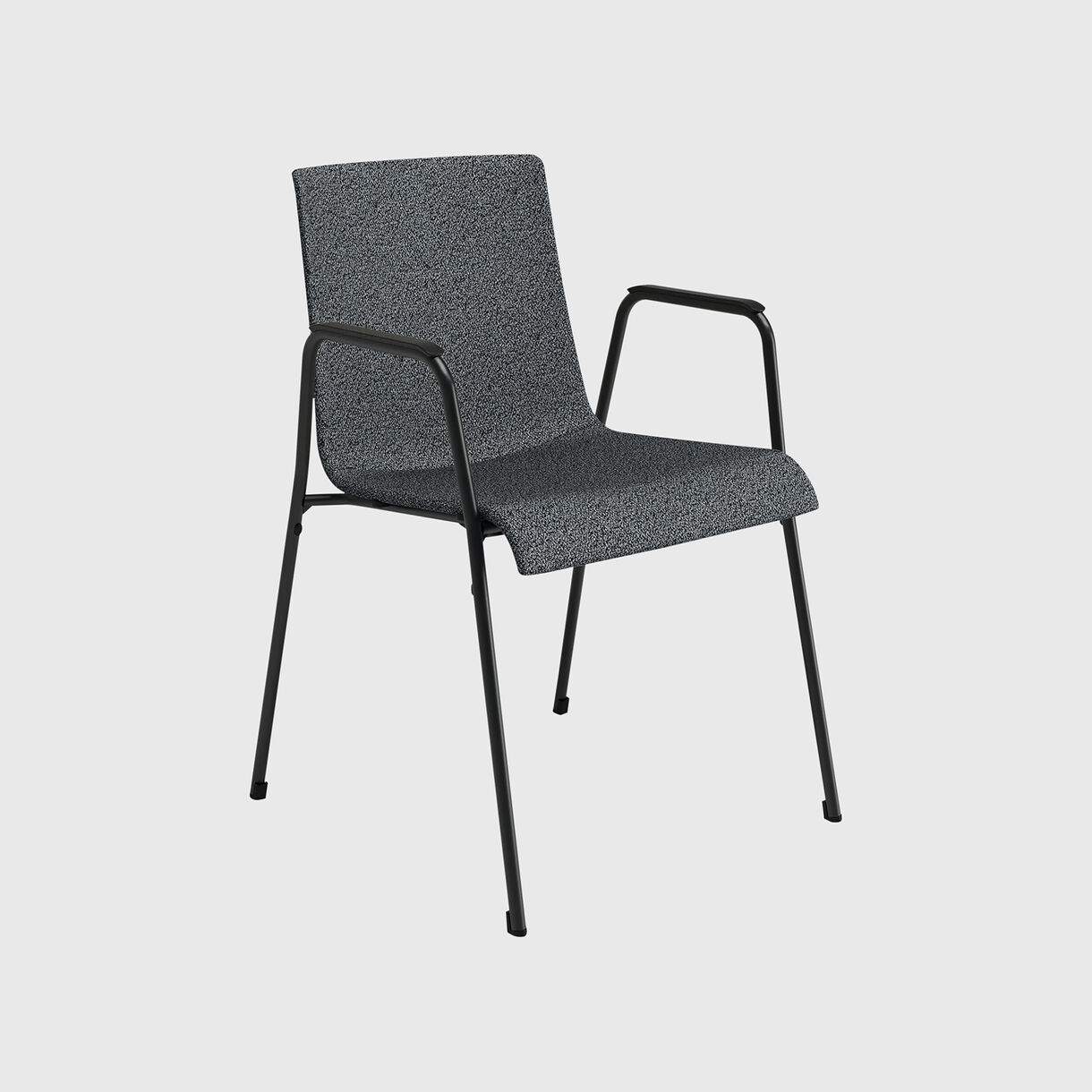 Liz-M Chair, Grey, Front Quarter