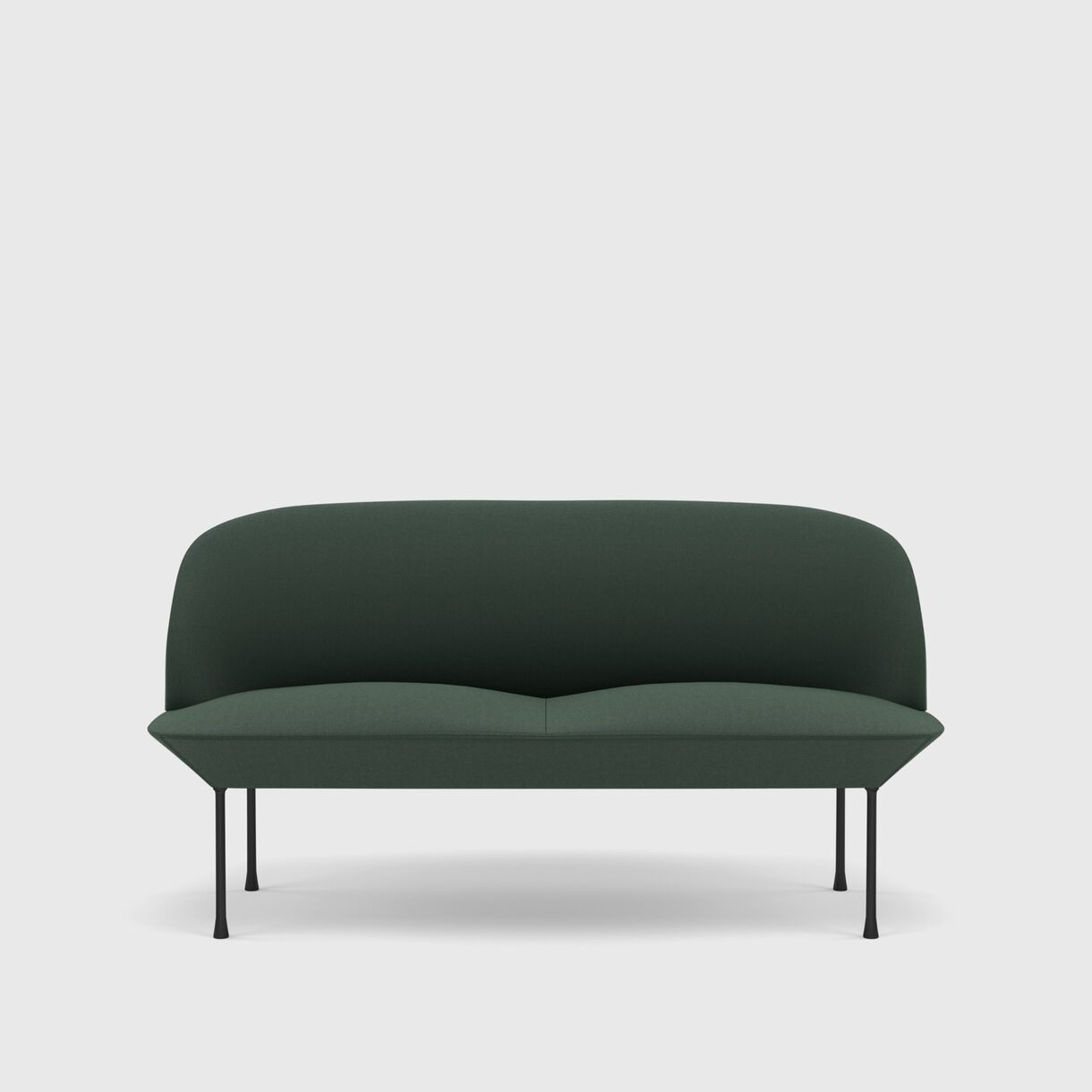 Oslo Sofa, 2 Seater, Twill 990 & Black