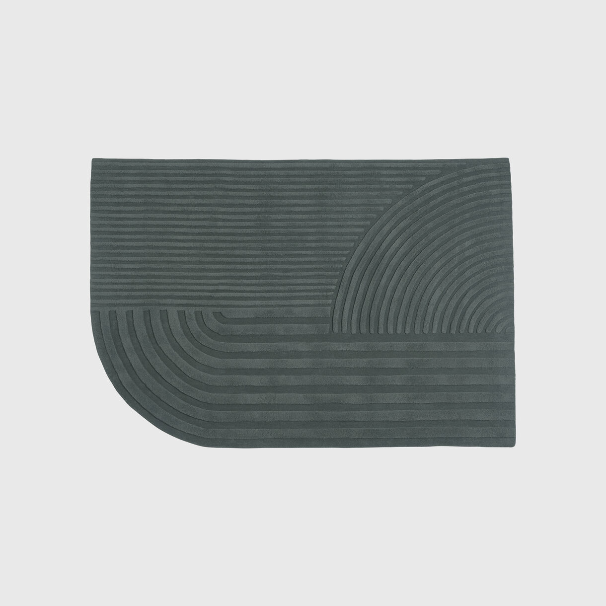 Relevo Rug, 1700 x 2400mm, Dark Green