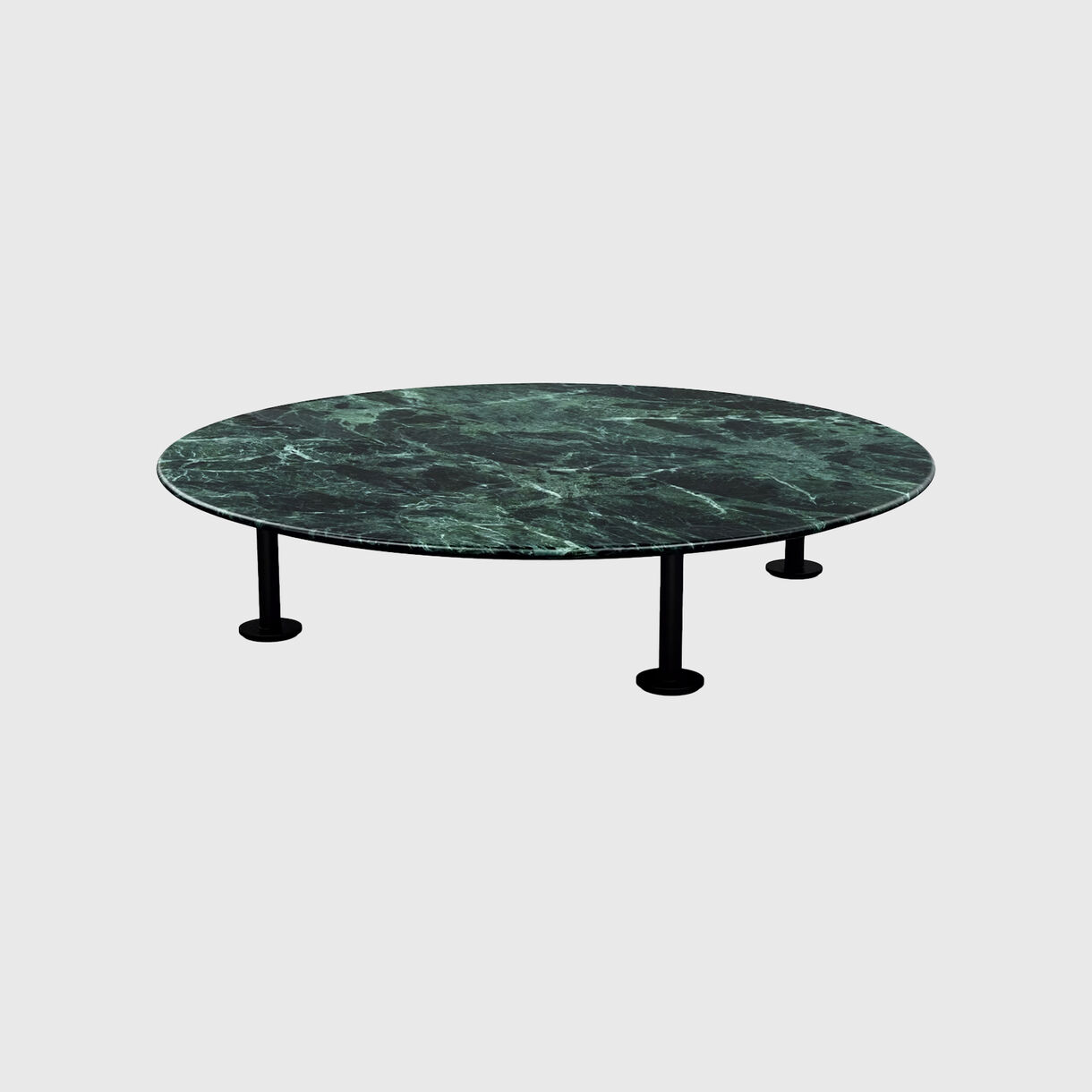 Grasshopper Coffee Table, Satin Verde, Black