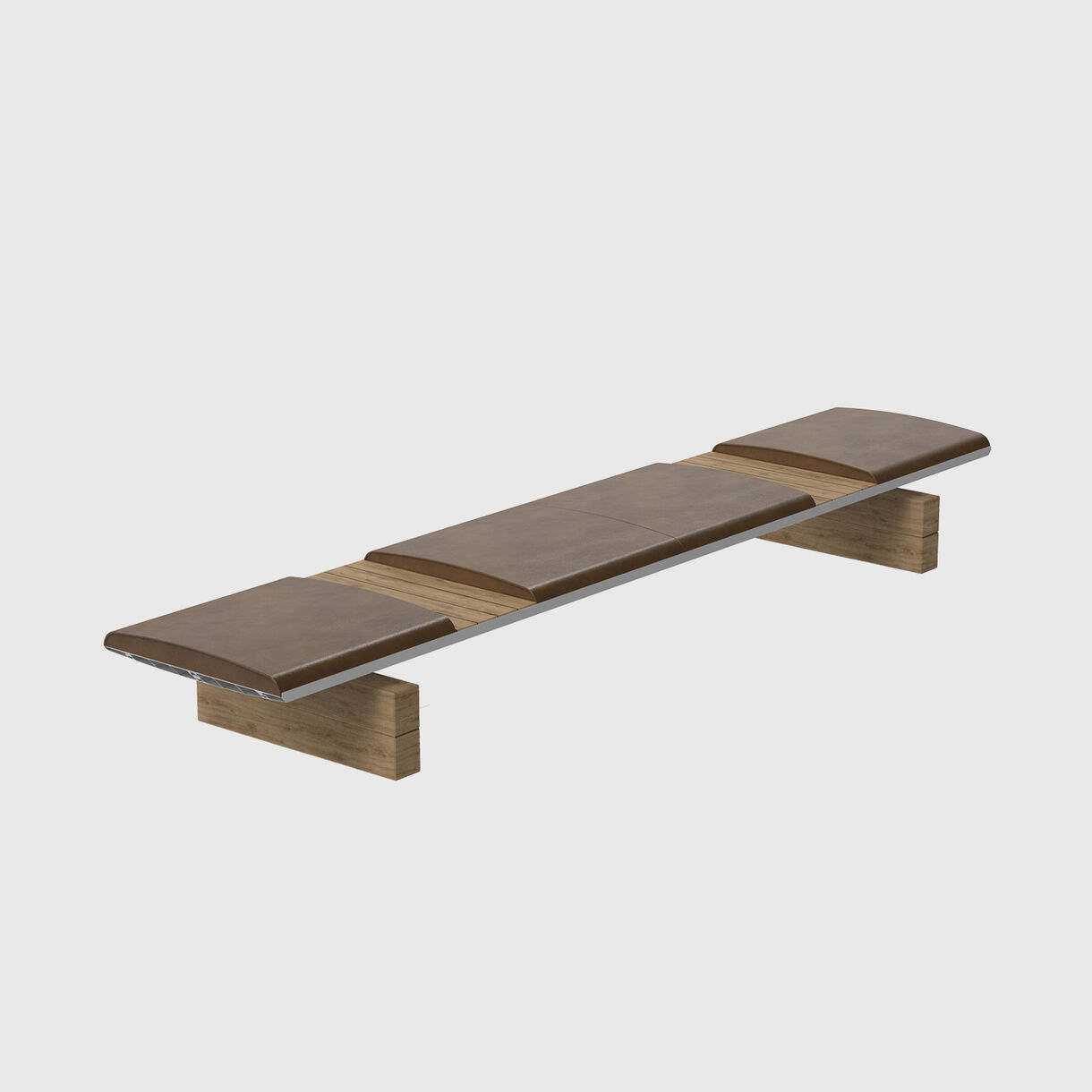 Wing Bench, One Side, Wood Base