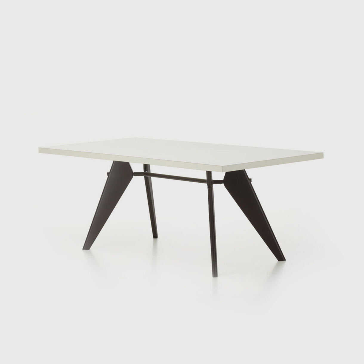EM Table, HPL Ivory, Deep Black