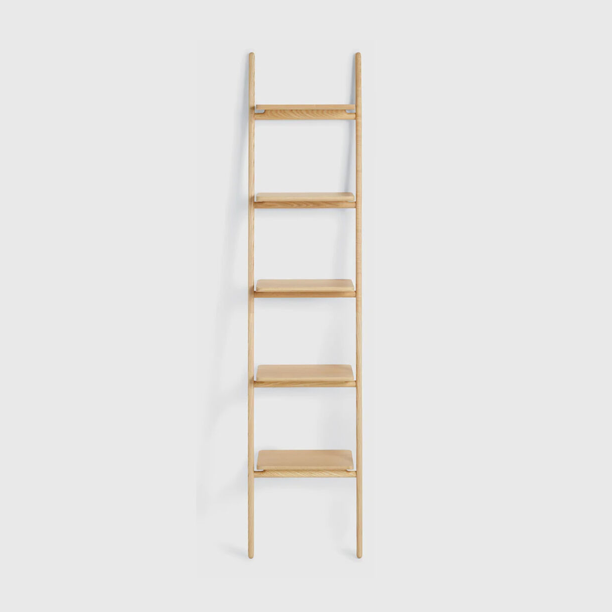 Folk Ladder Shelving, Narrow, Ash