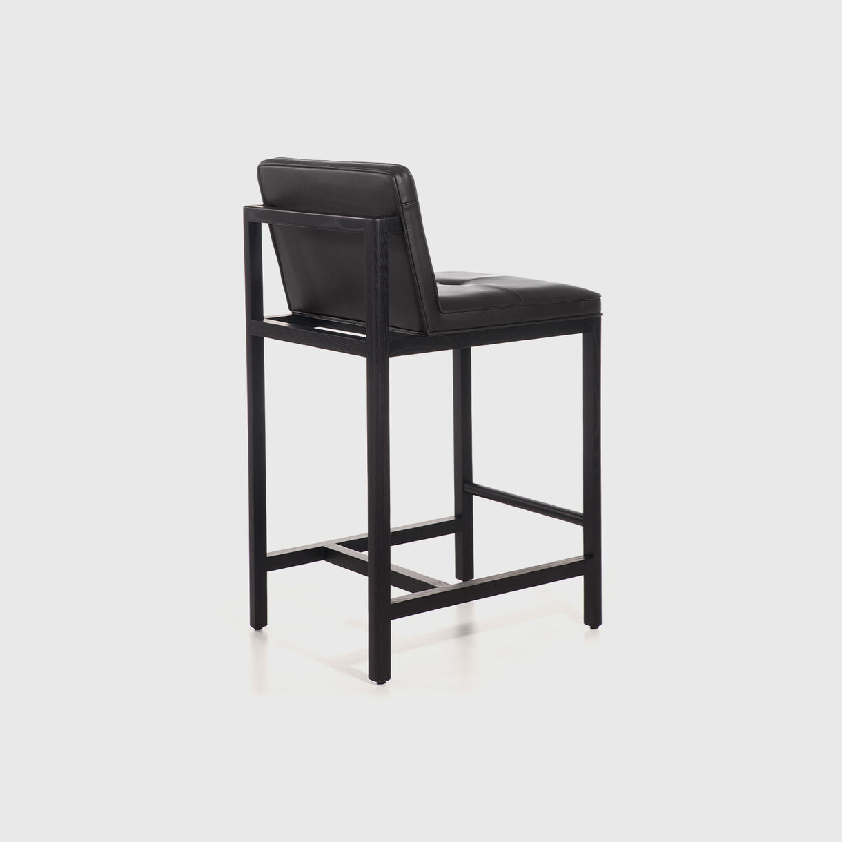 Wood Frame Stool, Counter, Ebonized Ash (A-EB), Coach, Black (99999)