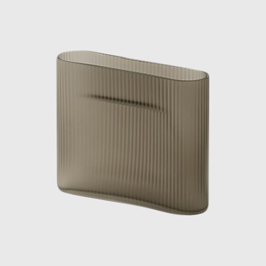 Ridge Vase, Frosted Glass