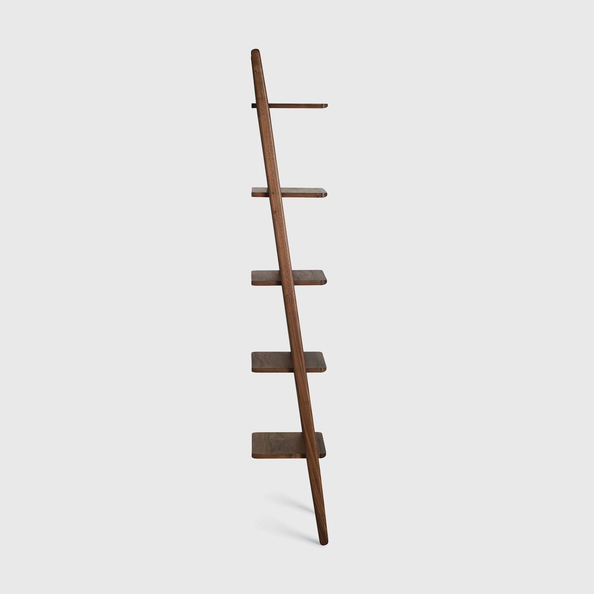 Folk Narrow Ladder Shelving, Walnut