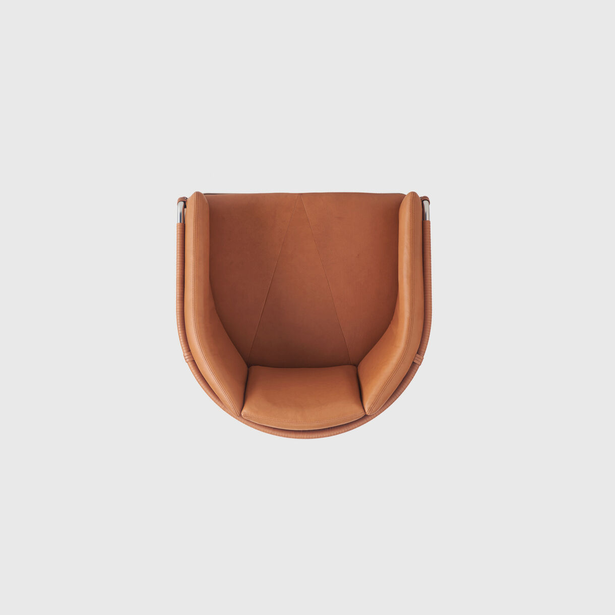 Geometric Armchair in Leather