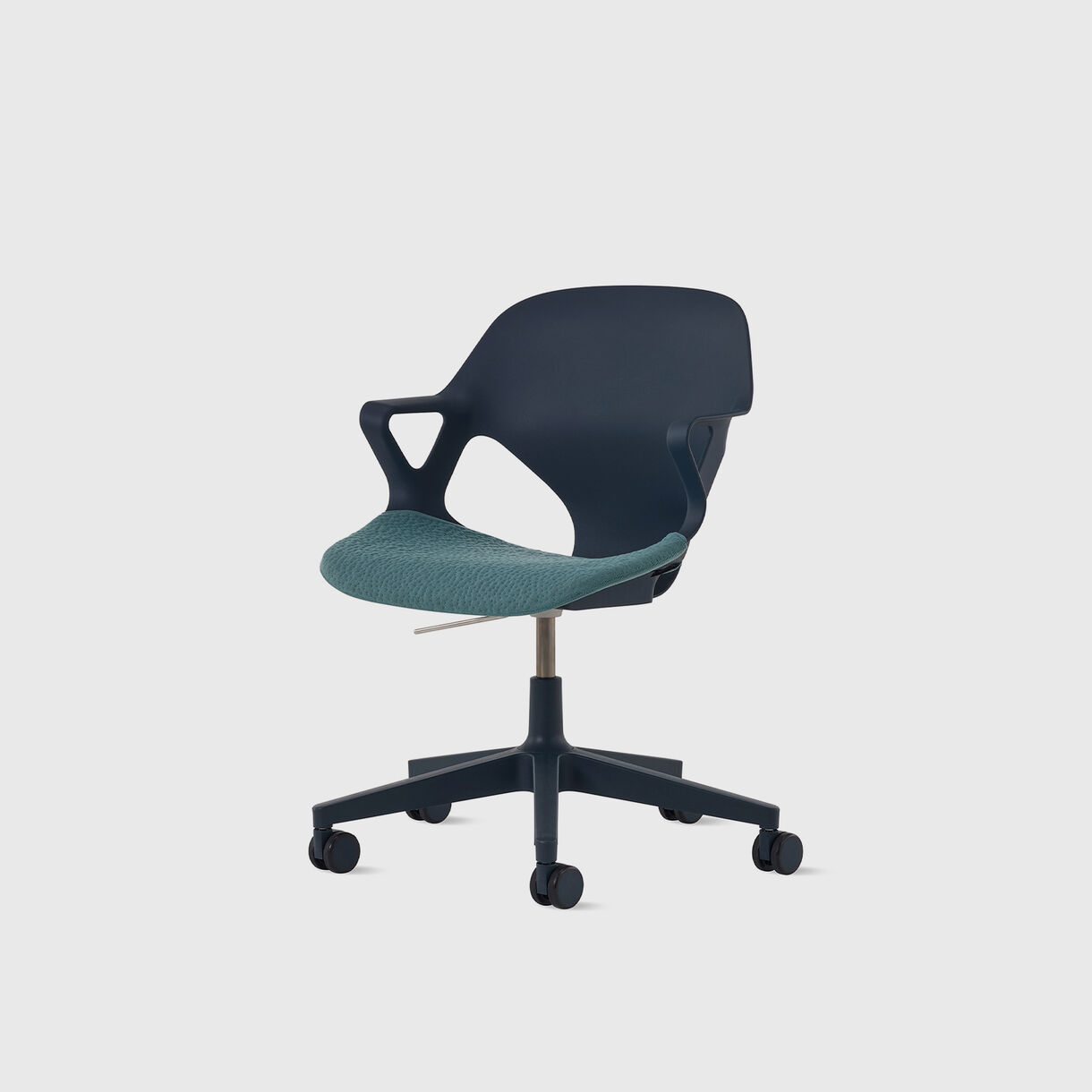 Zeph Multipurpose Chair, Fixed Arms, Nightfall & Glacier Upholstery