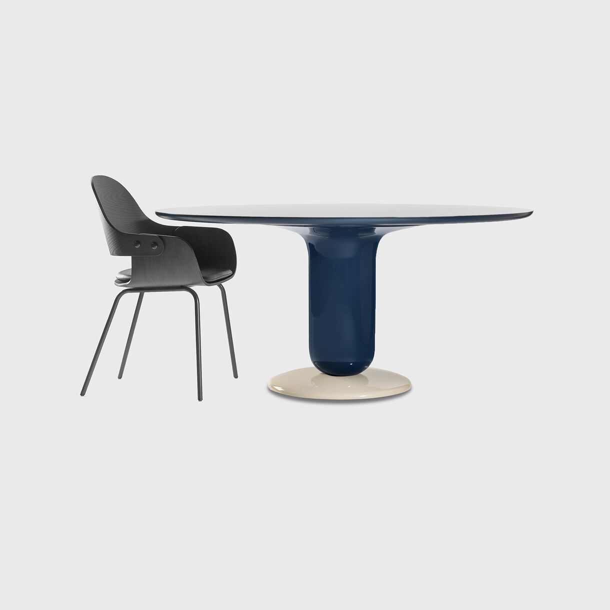 Explorer 4 Dining Table, Multicolour Blue