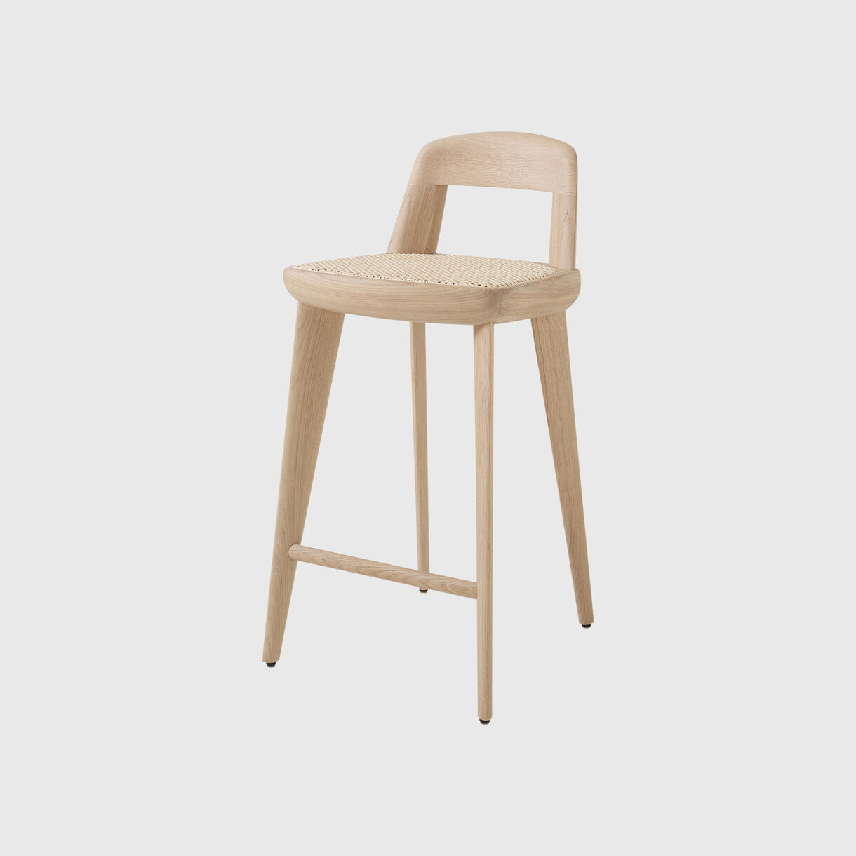 Brutus Counter Stool, Oak Vienna Cane