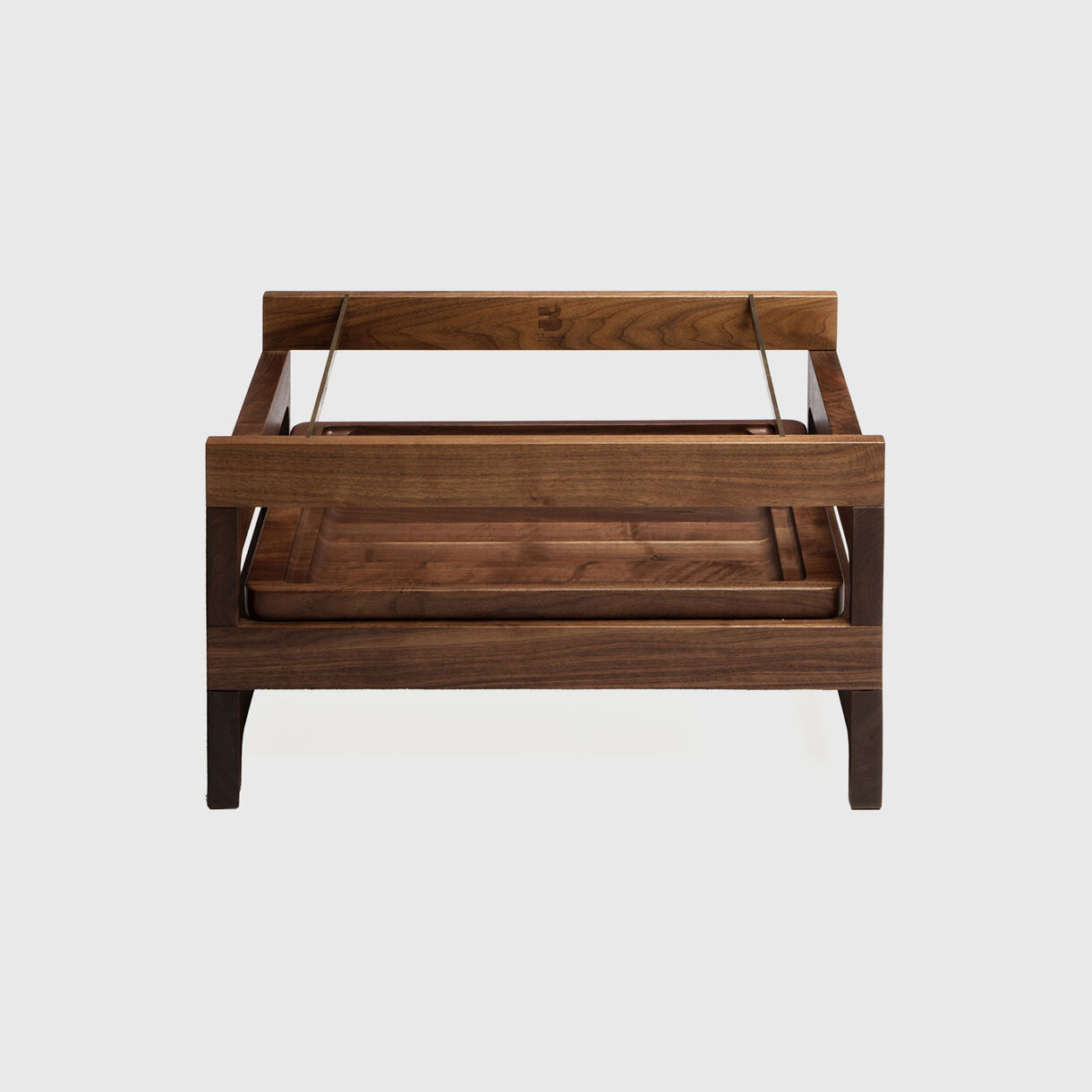 Back Side Rack Table BassamFellows Tray Rack Side Table | Living Edge