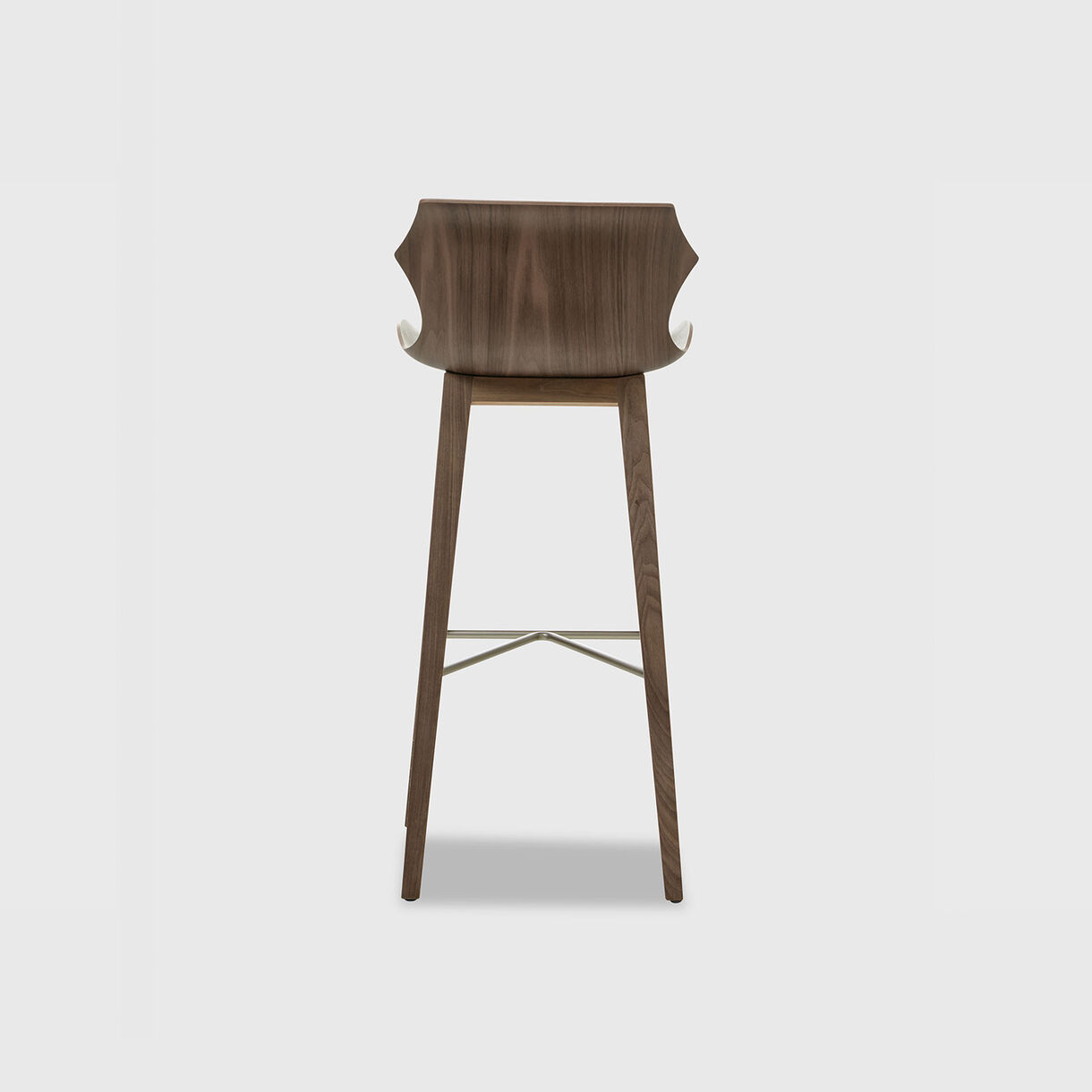 Petal Bar Stool, Walnut