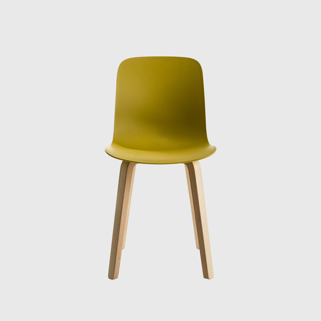 Substance Chair, Plywood Legs, Mustard, Ash Natural
