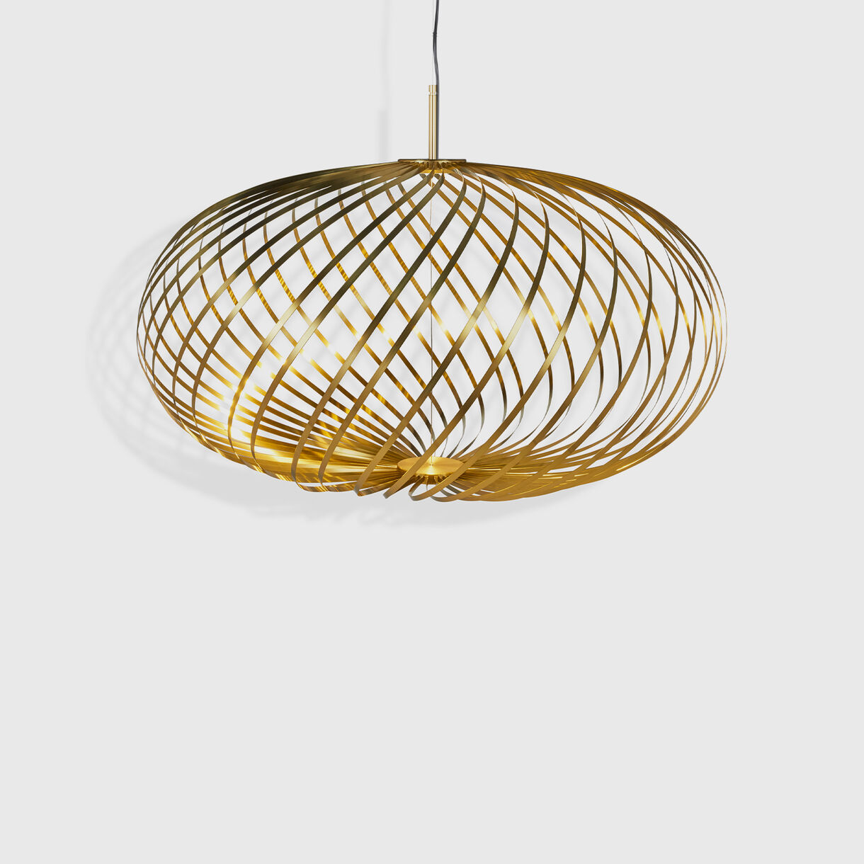 Spring Pendant, Medium, Brass