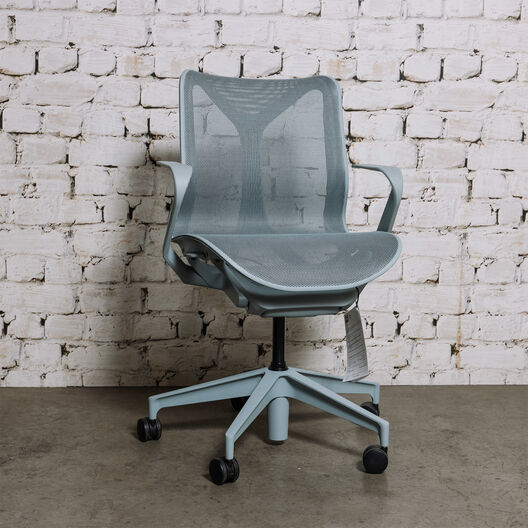 Herman Miller Cosm Low Back Chair, Glacier, Fixed Arms