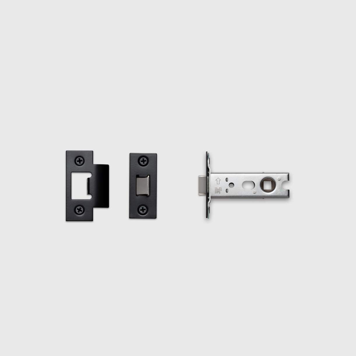 Tubular Latch, 57mm, Black