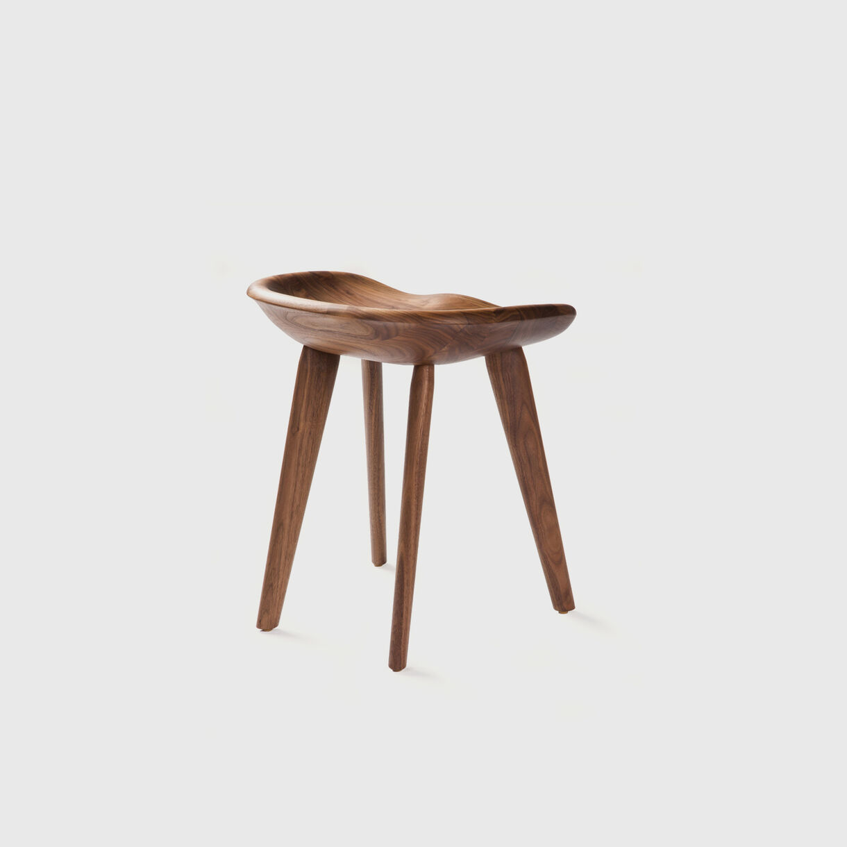 Tractor Low Stool, Walnut