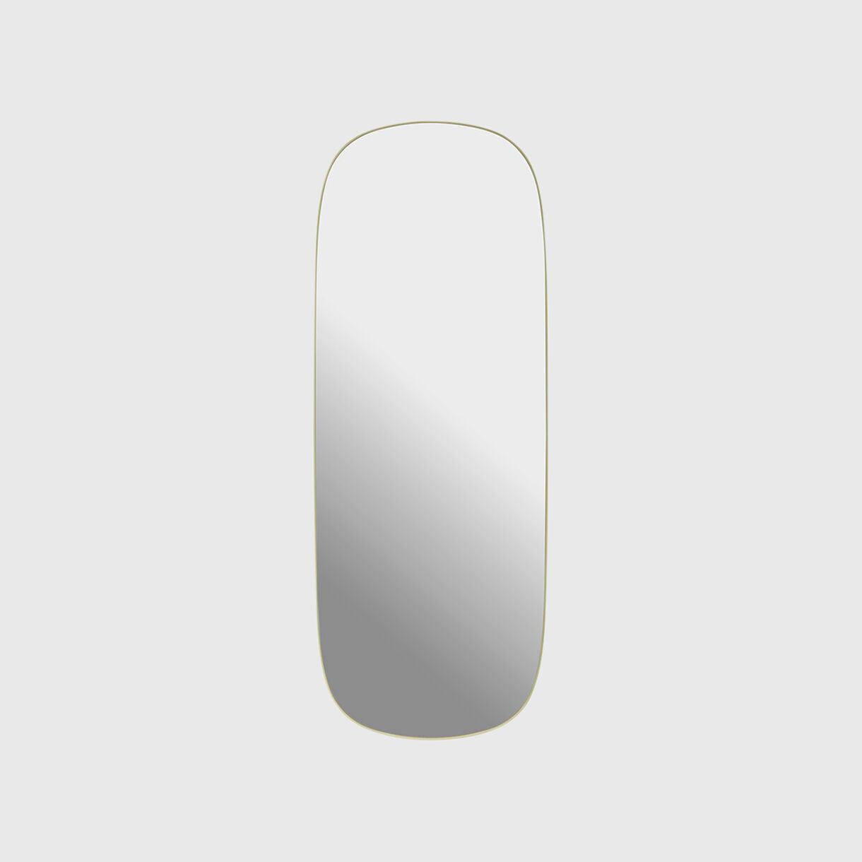 Framed Mirror, Large, Light Yellow
