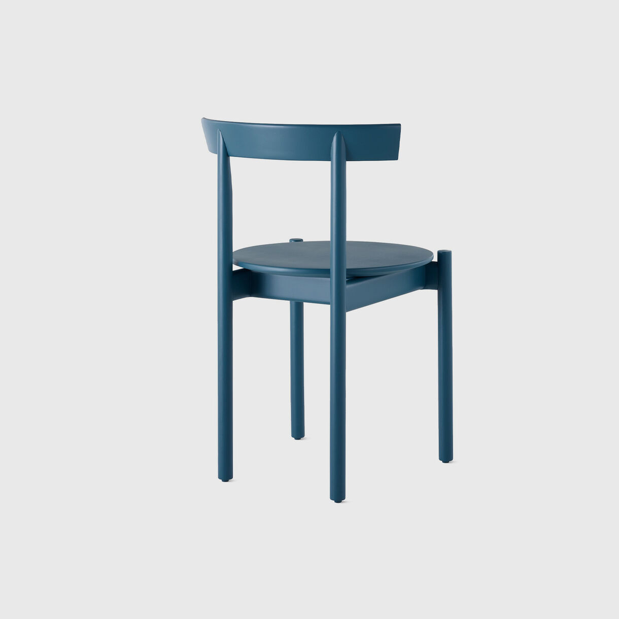 Comma Chair, Blue Stained Beech