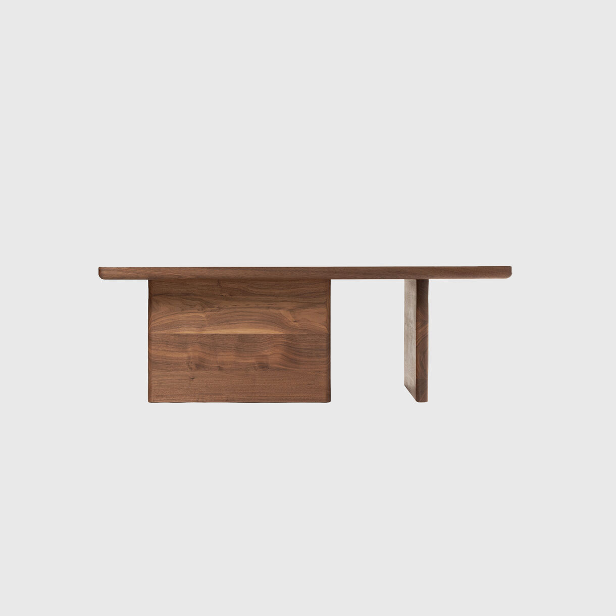 Asymmetric Side/Coffee Table, Walnut