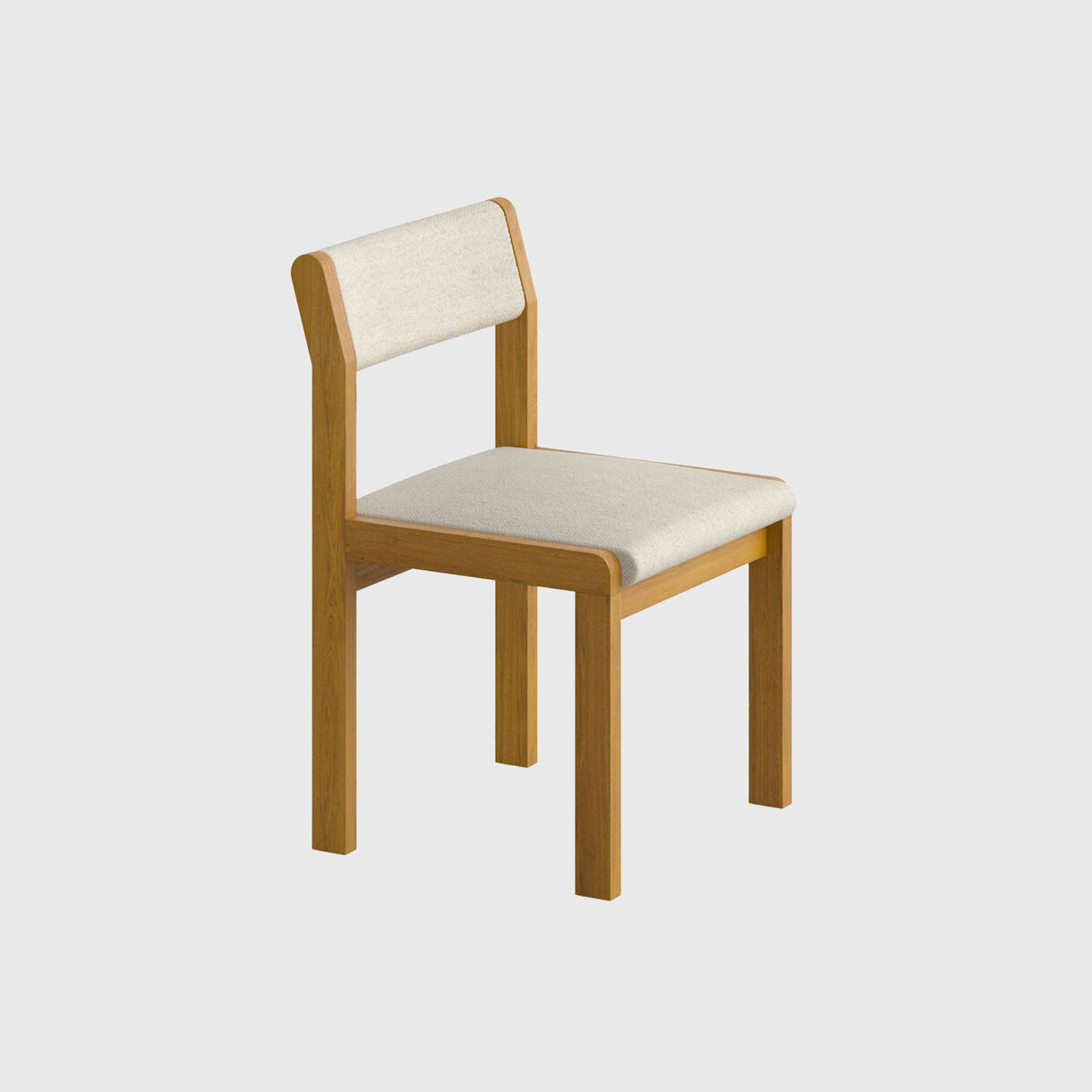 Alde Side Chair, Oak, Orsetto Stretch