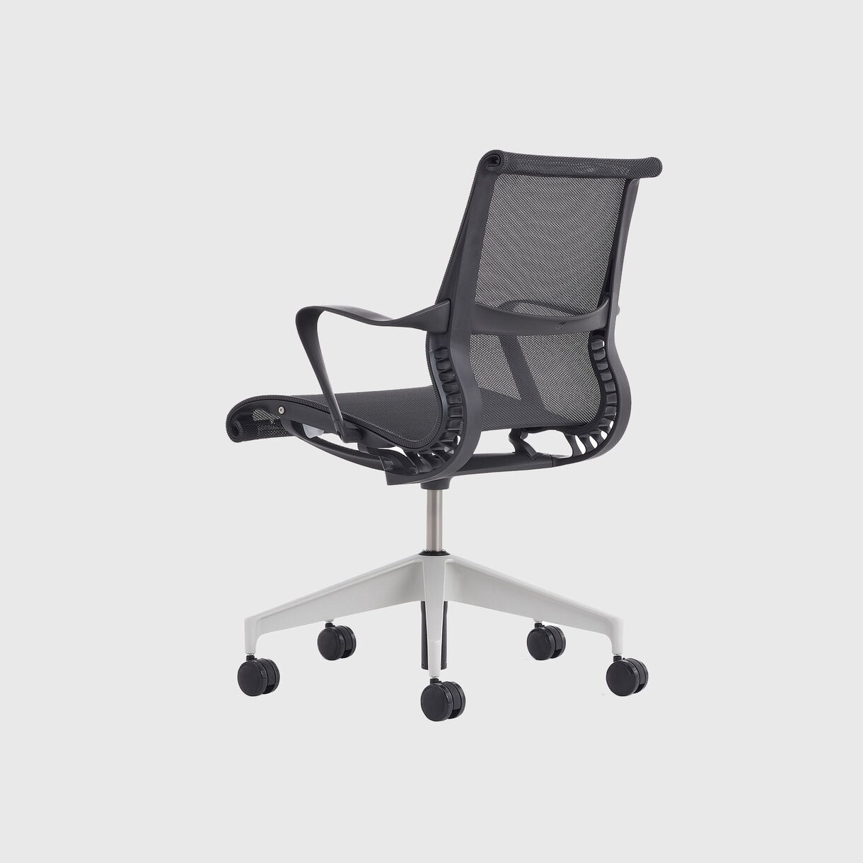 Setu Chair - Graphite Intercept, Graphite Frame, Silver Alloy Base