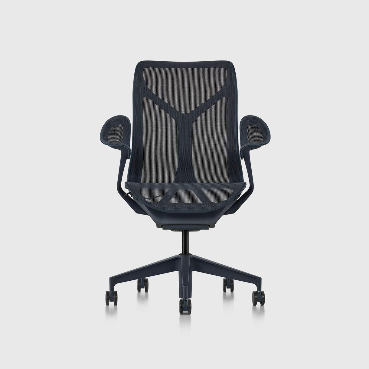 Cosm Work Chair, Mid Back, Leaf Arms, Nightfall