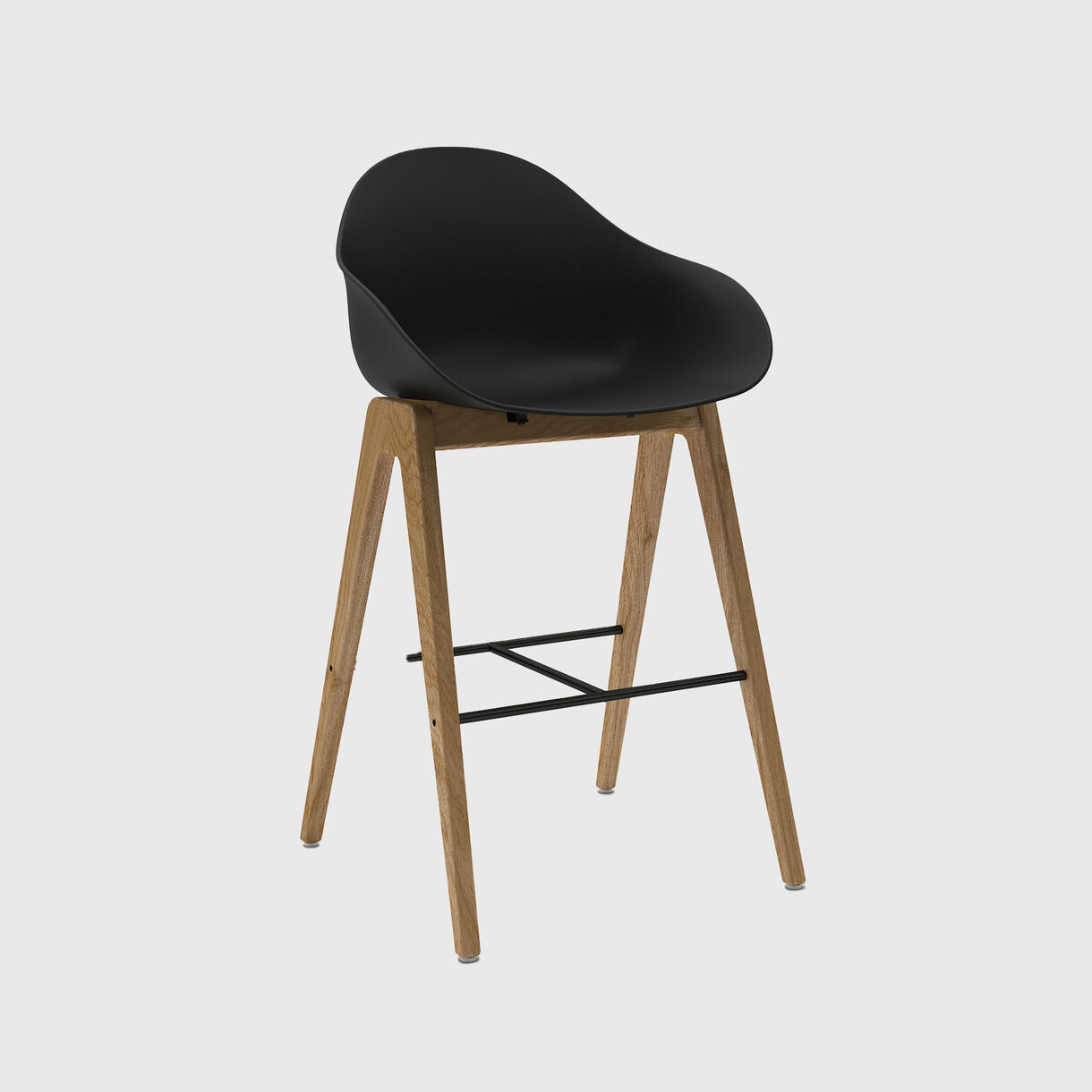 Ruby Stool, Wood Base