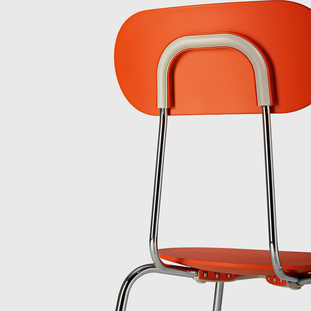 Mariolina Chair, Orange, Chrome