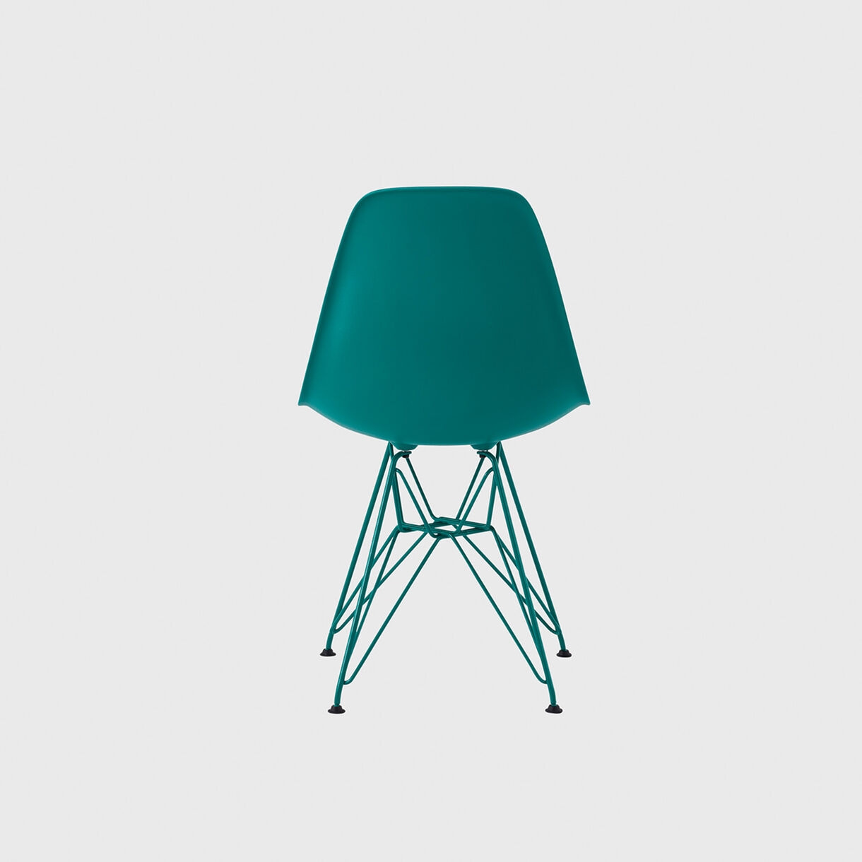 HM x Hay Eames Moulded Plastic Side Chair, Wire Base, Mint Green