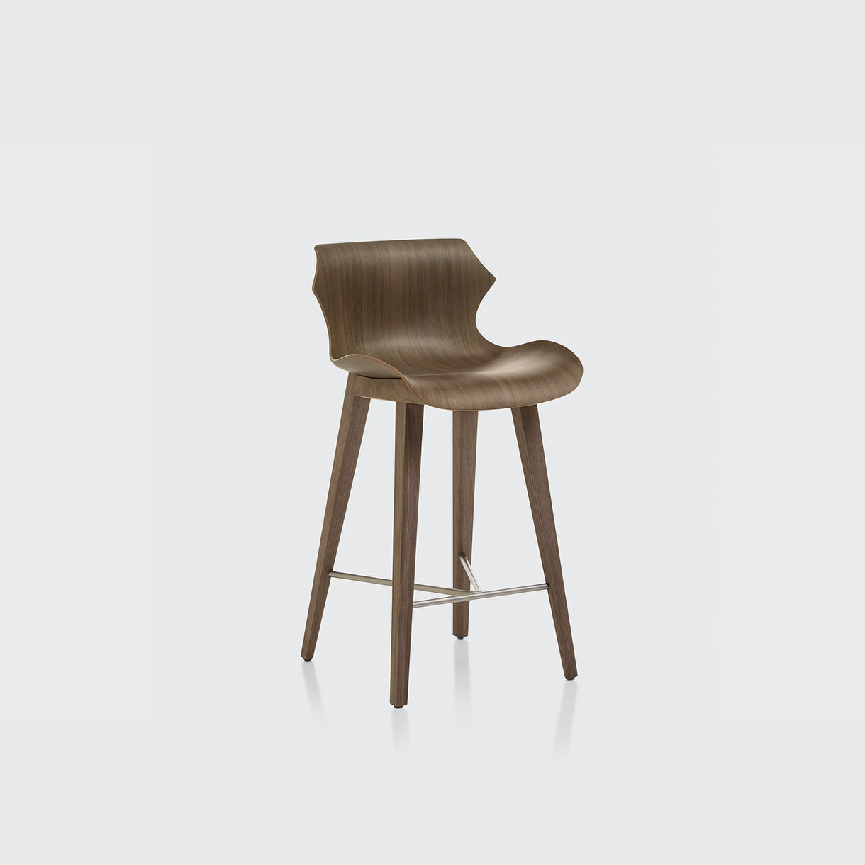 Petal Counter Stool, Walnut